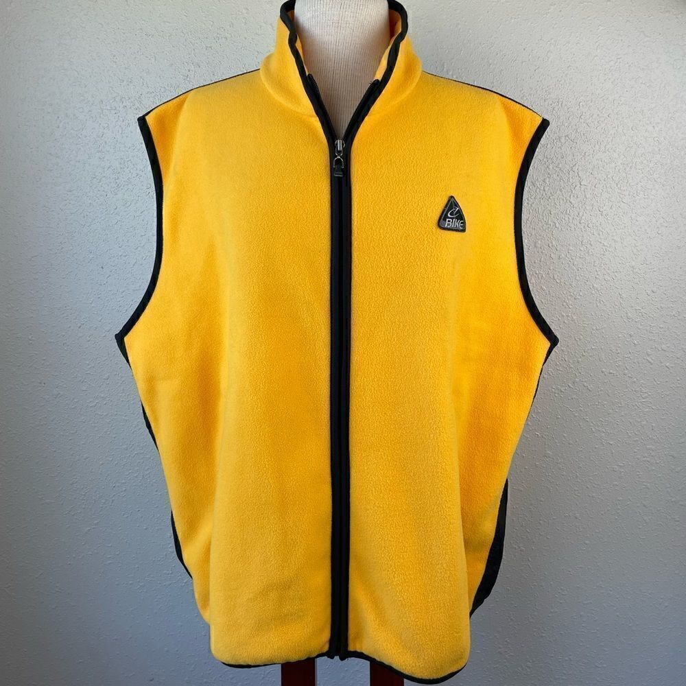 Bike Sleeveless Fleece Full Zip Jacket Size XL EUC
